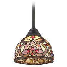 This versatile favorite is a match to many decorative styles. Tiffany Mini Pendant Lights Stained Glass Pendant Lights