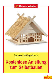 Diy Fachwerkvogelhaus Als Vorlage Fur Unser Fachwerk Vogelhaus Haben Wir Ein Echtes Fachwerk Haus Genommen Erfahre In D Bird House Create Decor Pallet House
