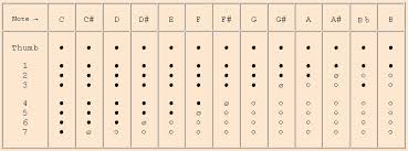 Philippe Bolton Recorder Maker Comparative Charts For