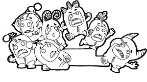 There should be colours in photos or in this case the selfie that newt takes. Oddbods Coloring Pages 55 Images Free Printable