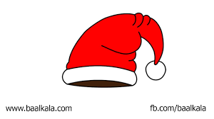 How To Draw Santa Claus Cap Santa Claus Cap Santa Claus Drawing How To Draw Santa