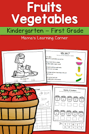 This page of free worksheets about fruits and vegetables is one of the many subsections of the food and drinks category. Fruit And Vegetable Worksheets For Kindergarten And First Grade Mamas Learning Corner