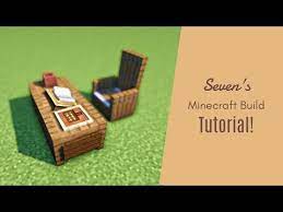 マインクラフト家具 実際に本が置ける机の作り方 建築講座 youtube マインクラフト マインクラフトの家具 マインクラフトの家