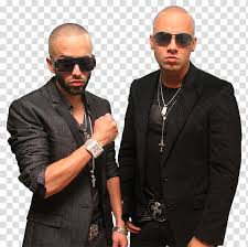 Ole, ole, ole bori, bori, bori, aha! Wisin Y Yandel Two Men In Black Blazers Transparent Background Png Clipart Hiclipart
