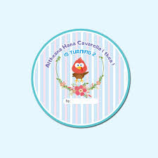 Sticker / stiker label hadiah kado ulang tahun, anniversary mickey mouse disney minnie goofy. Desain Stiker Ultah Anak Bentuk Bulat Tips Mendesain