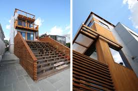 Narrow lot house plans & designs for builders. Res4 Resolution 4 Architecture Bronx Box Modern Modular Home