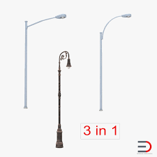 3d Street Lamps Model Street Lamp Vintage Business Cards Template 3d Model