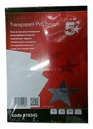 generator5 star office comb binding covers pvc 150 micron a4 clear pack of 100 binding covers cover binding