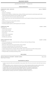 Use a more colorful template when looking for a job as a financial assistant at spotify and a more strictly professional template when applying to the same job at the tax office to match the corporate culture. Warehouse Clerk Resume Sample Mintresume