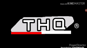 On a black background, a blue. Thq Logo 2004 Reverse Youtube
