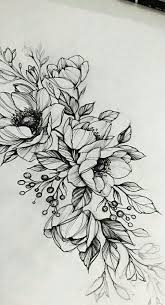 Black And White Floral Tattoo Designs Tattoos Colorful Small Tattoos Colorful In 2020 Flower Tattoo Designs Floral Tattoo Floral Tattoo Design