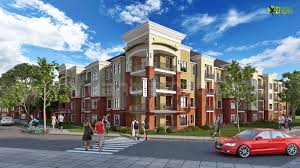 Exterior scenes for 3ds max and cinema 4d. Architectural Home Design By Yantram Animation Studio Category Apartments Type Exterior