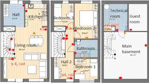 Some people choose a basement design layout that allows for an office and fitness area. Floor Plan Of House 1 For The Ground Floor Left First Floor Center Download Scientific Diagram