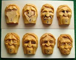 Progressive Steps In Carving A Generic Face Www Woodbeecarver Com Wood Carving Faces Wood Carving Art Wood Carving Patterns
