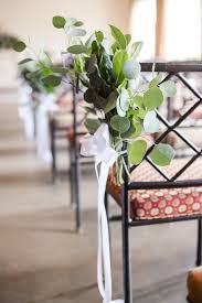 A Few Sprigs Of Silver Dollar Eucalyptus Tied To The End Chairs Make The Perfect Aisle Decor Wedding Locations Outdoor Aisle Decor Wedding