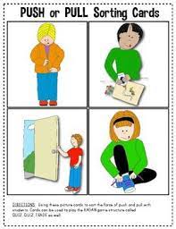 Pulling something has a similar action. 19 Push Pull Lesson Ideas Force And Motion Kindergarten Science Science Classroom