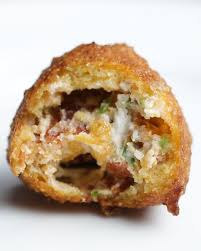 Bacon Cheddar Jalapeno Stuffed Hush Puppies Recipe By Tasty Recipe Hush Puppies Recipe Cooking Recipes