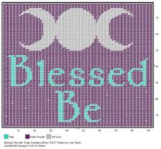 There's a wide range of patterns to suit cross stitchers of all levels from beginner to advanced. Blessed Be With Triple Goddess Moon Pagan Cross Stitch Halloween Cross Stitch Patterns Moon Cross Stitch