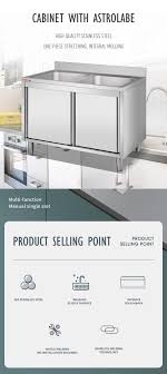 As a result, this is one of the most simple units to build. Oem Size Kitchen Sink Cabinet With Doors 304stainless Steel One Compartment Sink Work Bench Cabinet With Drainboard Factory Buy Oem Size Kitchen Sink Cabinet With Doors 304stainless Steel Freestanding Stainless Steel Sink