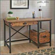 Some farmhouse desks can be shipped to you at home, while others can be picked. Industrial Computer Desk Writing Rustic Workstation Storage Drawer Laptop Office Country Desk Desks For Small Spaces Rustic Desk