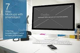 Download Imac Mockup 7 Poses Mockup Free Psd Mockup Imac PSD Mockup Templates