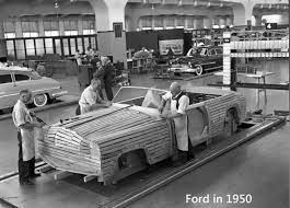Strange Olde Concept Car Construction Ford Motor Company 1950 Wooden Frame Prepared For Molding Clay Concept Cars Ford Motor Company Ford