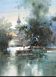 Her soft, intimate paintings were highly appreciated by the jury of various international competitions. 180 Jasmine Huang Ideas In 2021 Watercolor Watercolor Landscape Watercolor Art