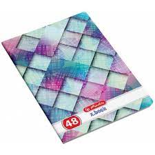 Colile caietului, de 120 g, sunt ideale pentru desenat şi scris cu creioane cerate, creioane colorate, cerneală; Caiet A4 48f Holografic Velina Hz9480870