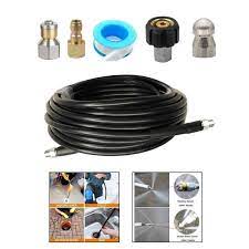 Jual Sewer Jetter Kit For Pressure Washer 1 4 Npt 49ft Sewer Jet Hose 5800psi Terbaru November 2021 Harga Murah Kualitas Terjamin Blibli