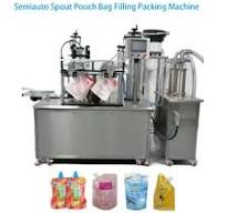 Automatic Rotary Type Spout Pouch Sachet Bag Filling Sealing Packaging  Machine for Food Paste Jelly Water Liquid Material