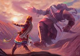 David And Goliath Raul Bottero On Artstation At Https Www Artstation Com Artwork Zaq5w6 David And Goliath Christian Paintings David Painting
