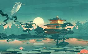Maisons De The Japonais Paysages Tlcharger Fond D Ecran Paysage Dessin Japon Maison Fonds D Maison De The Japonaise Fond Ecran Paysage Japon Illustration