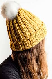 Or for just a few dollars, you can choose to purchase an upgraded pdf pattern that is nicely formatted and easy to print. Easy Crochet Hat Pattern Chunky Ribbed Beanie