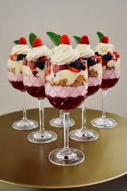 Lighten things up with a colorful christmas fruit salad. Mini Christmas Trifles With The Added Magic Of Flummery Christmastrifle Minitrifles Christmas Recipes Cooking Delicious Christmas Desserts Xmas Food