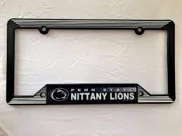 Penn State Nittany Lions License Plate Frame Plastic Black Penn State Nittany Lions Plate Frames License Plate Frames