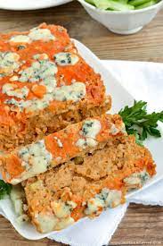 Buffalo Chicken Meatloaf Mother Thyme Recipe Chicken Meatloaf Buffalo Chicken Meatloaf Savory Meatloaf Recipe