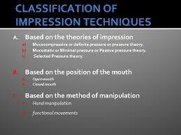 Scrub your hands for at least 20 seconds. Impression Techniques Theories Objectives Dr Muhammad Rizwan Memon