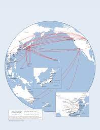 Find china airlines routes, destinations and airports, see where they fly and book more airline route maps. Route Map Between U S Asia Delta News Hub