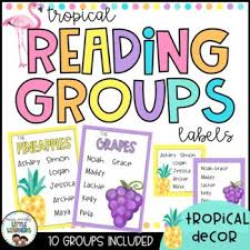 Reading Groups Posters Labels Tropical Fruits Tpt Reading Groups Fruit Labels Groups Poster