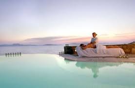 Beautiful Scenery Infinity Pool And Massage Luxury Beach Resorts Mykonos Hotels Beach Resorts