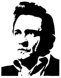 Johnny R Cash Johnny Cash Art Silhouette Art Stencil Art
