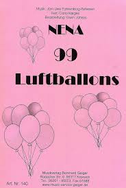 bridge wegen 99 luftballons 99 luftballons. 99 Luftballons Nena Blasorchester Noten Kaufen Im Blasmusik Shop