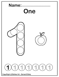 By best coloring pagesmay 1st 2016. Set Of 123 Numbers Count Apples Dot Marker Activity Coloring Pages For Kids