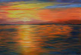 Teacher, lecturer, painter and a national exhibitor is especially known for his marine paintings. Ocean Blaze Ocean Sunset Oil Painting Painting By Kathy Symonds Saatchi Art