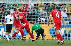 It's clearly a foot over the line after coming back down off the underside of the bar! Goal Line Technology And How It Works