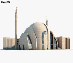 Cologne Central Mosque 3d Model From Hum3d Com Central Mosque Mosque 3d Model