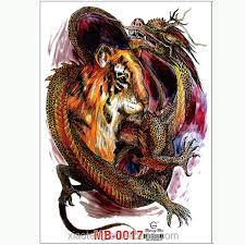 Harimau putih dan singa atau harimau orange dan naga putih perak dan naga emasjuga ada ironmanada juga yang special Waterproof Temporary Tattoo Big Size Tiger Vs Dragon Diagram For Whole Back Tattoo Man Macho Necessary Tattoo Stickers Buy Water Transfer Printing Sticker Heat Transfer Stickers Water Transfer Printing Nail Sticker Product On