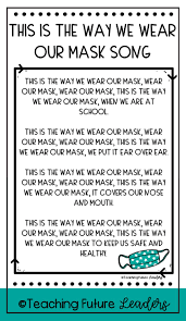 Freebie This Is The Way We Wear Our Mask Song Kindergarten Songs Safe Schools Teaching Preschool