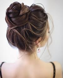 Nina looks so elegant here! 20 High Bun Wedding Updo Hairstyles For Long Hair Oh The Wedding Day Is Coming