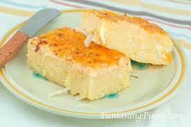 Cassava Cake Is A Classic Filipino Dessert Made From Grated Cassava Manioc Cassava Is Also Known As Kamot Cassava Cake Dessert Recipes Filipino Food Dessert